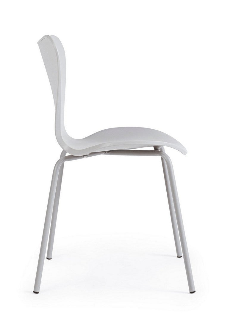Scaun Dining Plastic Gri, Tessa Bizzotto - Imagine 5