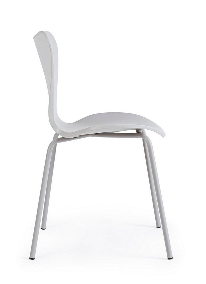 Scaun Dining Plastic Gri, Tessa Bizzotto - Imagine 5