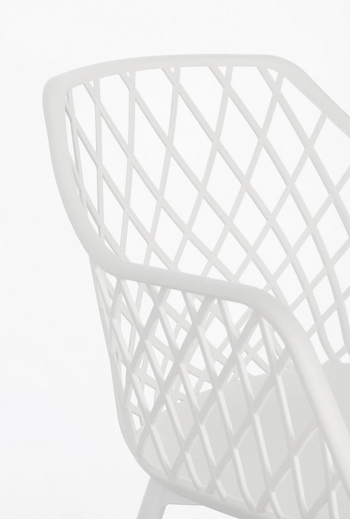 Scaun Dining Modern Plastic Alb, Optik Total White Bizzotto - Imagine 6