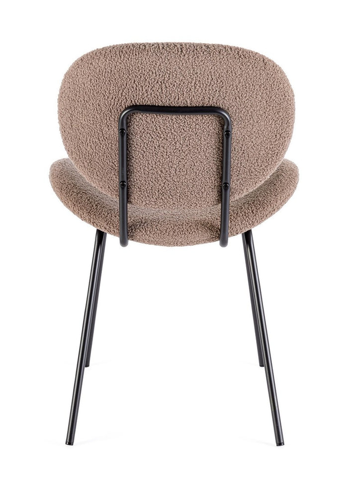 Scaun Dining Tapițat Bouclé Bej, Maddie Brown Bizzotto - Imagine 5