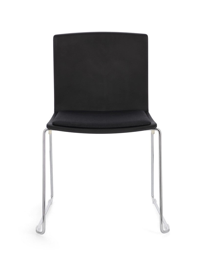 Scaun Dining Stivuibil Negru Cromat, Giulia Bizzotto - Imagine 4