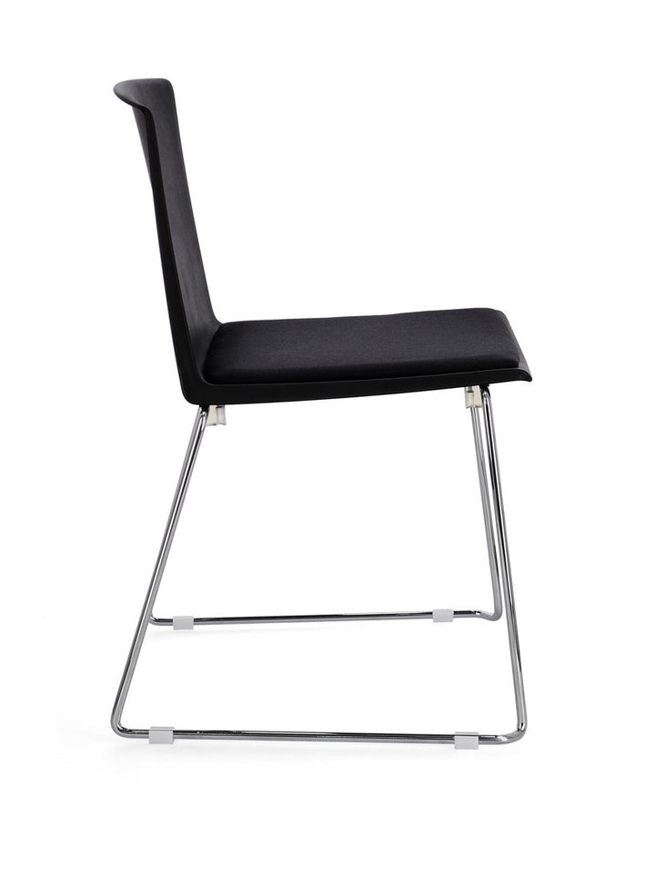 Scaun Dining Stivuibil Negru Cromat, Giulia Bizzotto - Imagine 6
