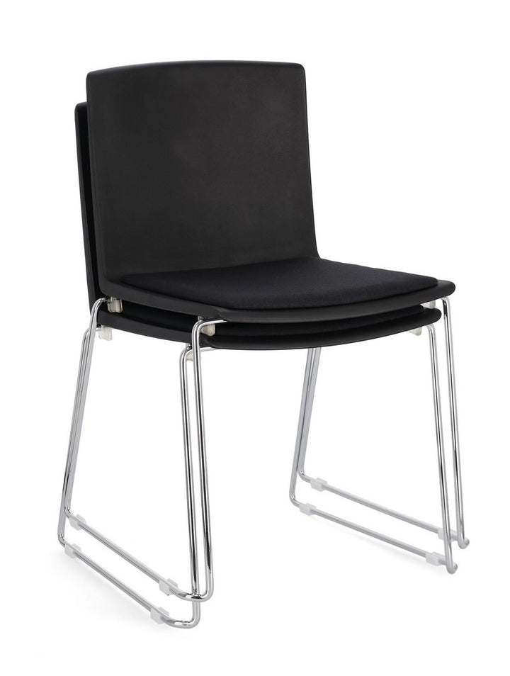 Scaun Dining Stivuibil Negru Cromat, Giulia Bizzotto - Imagine 9