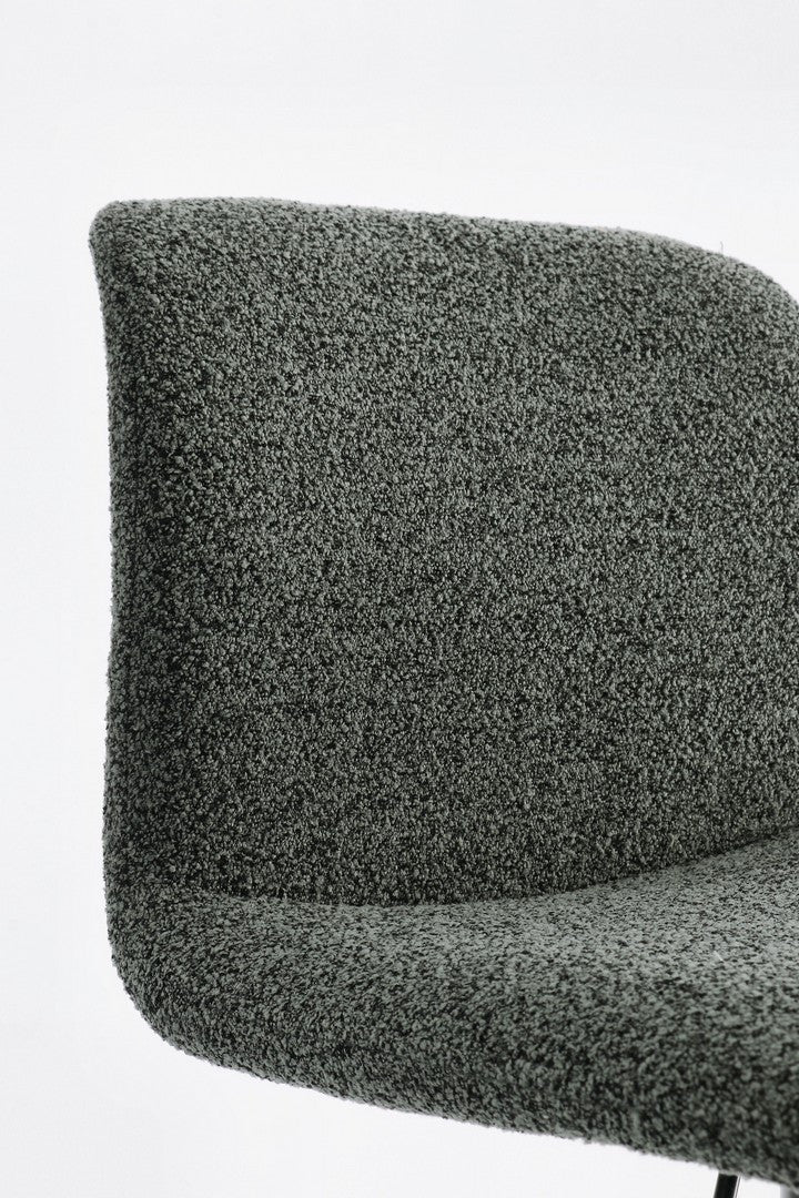 Scaun Bar Rotativ Tapițat Textil Verde Închis, Rafael Bizzotto - Imagine 7