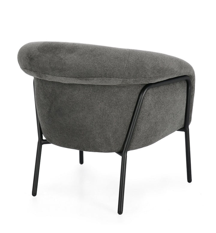 Fotoliu Tapițat Textil Gri, Camila Dark Bizzotto - Imagine 2