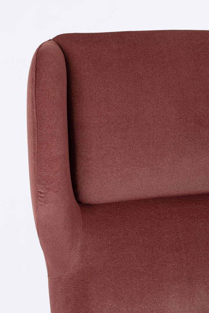 Fotoliu Modern Tapițat Textil Roșu, Ophelia Bizzotto - Imagine 6
