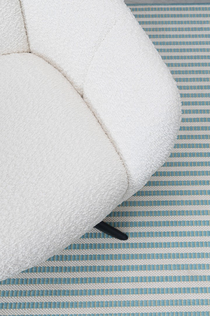 Fotoliu Rotativ Tapițat Textil Bej, Hailey Snow Bizzotto - Imagine 9