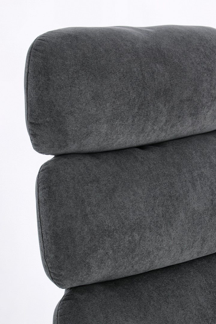Fotoliu Rotativ Tapițat Textil Negru, Violante Bizzotto - Imagine 7