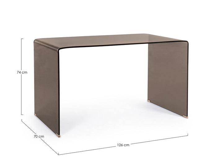 Birou Modern Sticlă Securizată, Iride Amber Bizzotto - Imagine 2