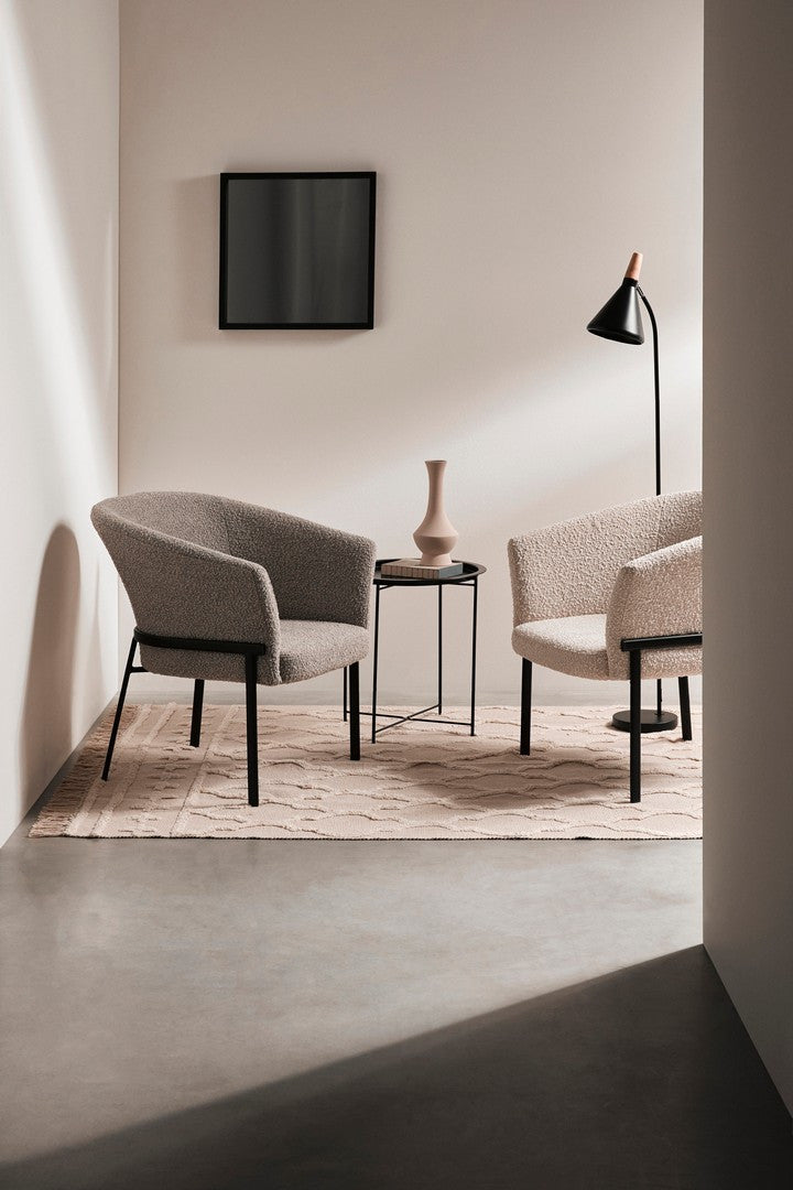 Fotoliu Tapițat Textil Bej, Puka Ivory Bizzotto - Imagine 10