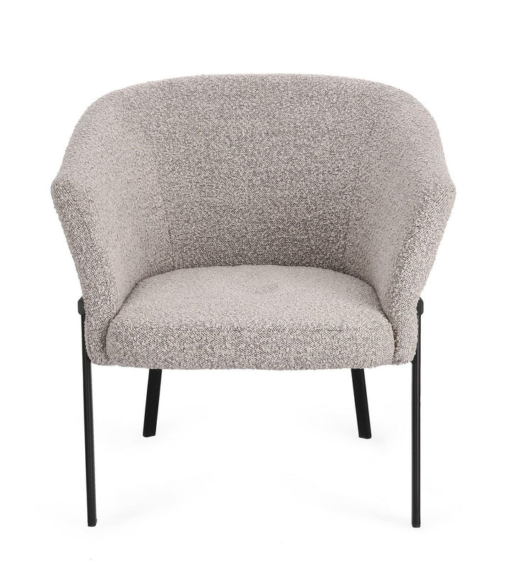 Fotoliu Tapițat Textil Gri, Puka Smoke Bizzotto - Imagine 3