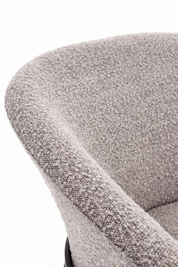 Fotoliu Tapițat Textil Gri, Puka Smoke Bizzotto - Imagine 6