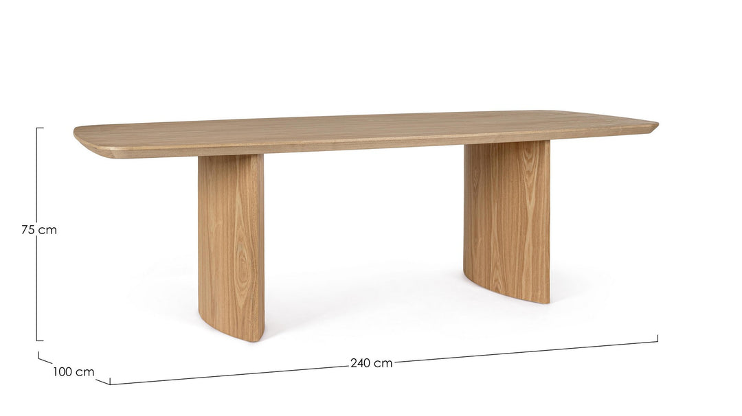 Masă Dining Contemporană Lemn Natural, Odelia Bizzotto - Imagine 2