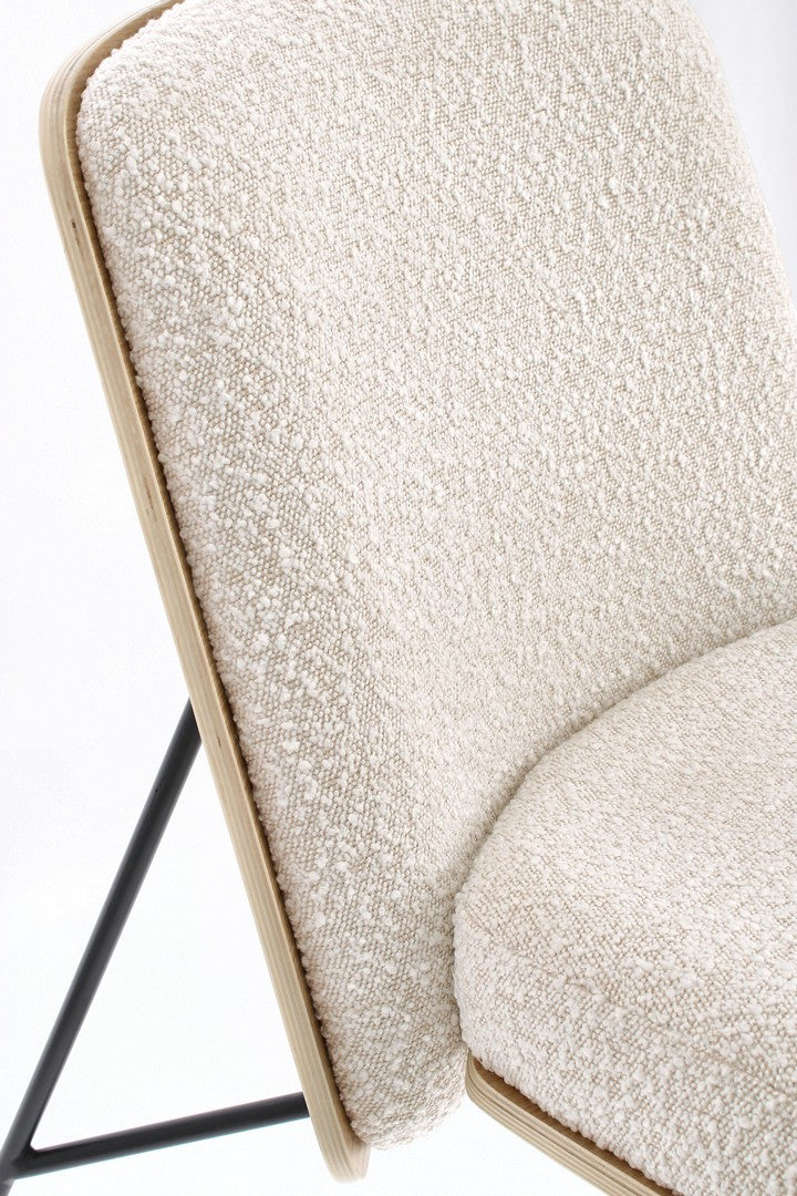 Fotoliu Tapițat Boucle Ivory, Emerson Bizzotto - Imagine 7