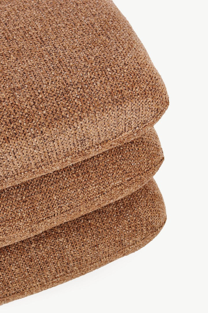Pouf Modern Tapițat Bouclé Terracotta, Antara Bizzotto - Imagine 4
