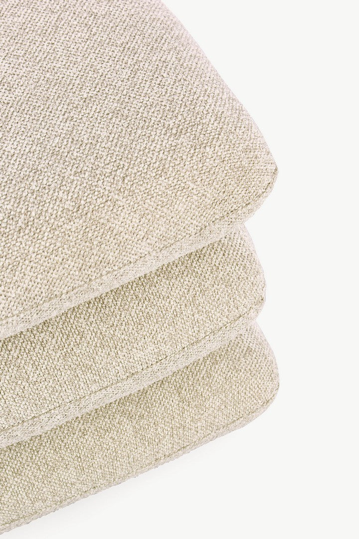 Pouf Modern Tapițat Bej, Antara Bizzotto - Imagine 4