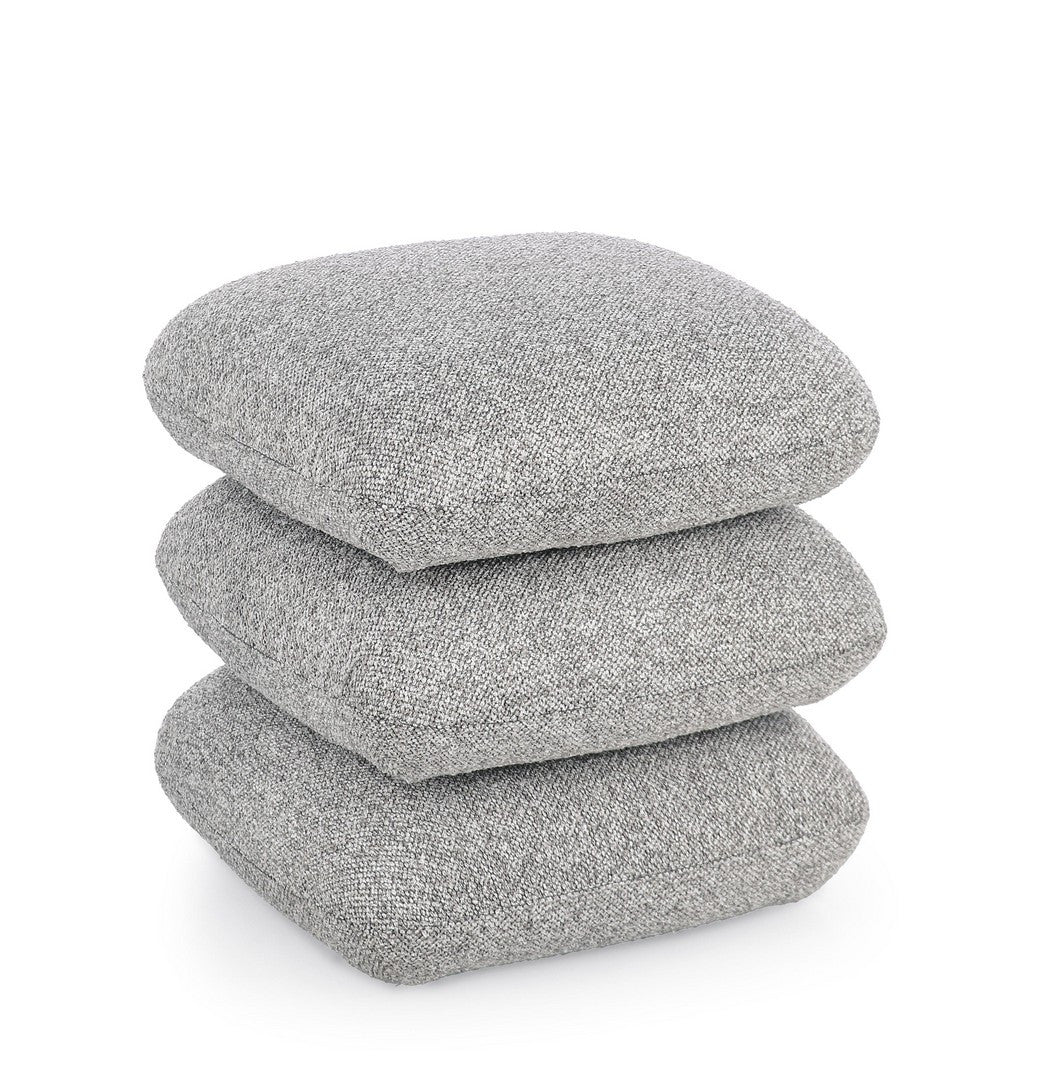 Pouf Modern Tapițat Gri, Antara Bizzotto - Imagine 1