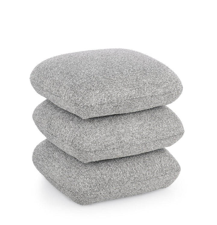 Pouf Modern Tapițat Gri, Antara Bizzotto - Imagine 1