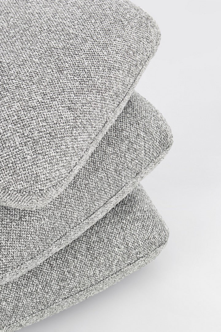 Pouf Modern Tapițat Gri, Antara Bizzotto - Imagine 5