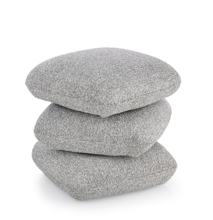 Pouf Modern Tapițat Gri, Antara Bizzotto - Imagine 6
