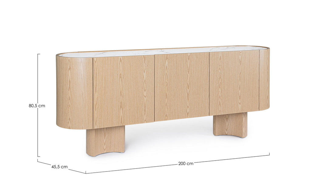 Bufet Modern Lemn Stejar, Otilia Oak Bizzotto - Imagine 2