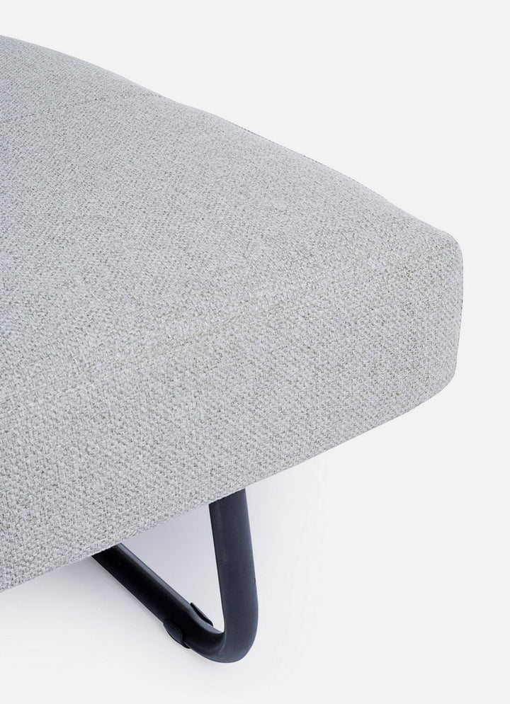 Canapea Extensibilă Tapițată Textil Bej, Hayden Bizzotto - Imagine 9