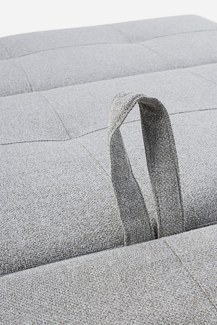 Canapea Extensibilă Tapițată Textil Bej, Hayden Bizzotto - Imagine 10