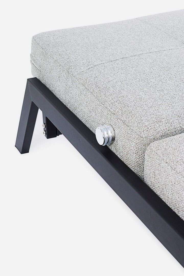 Canapea Extensibilă Tapițată Textil Bej, Hayden Bizzotto - Imagine 12