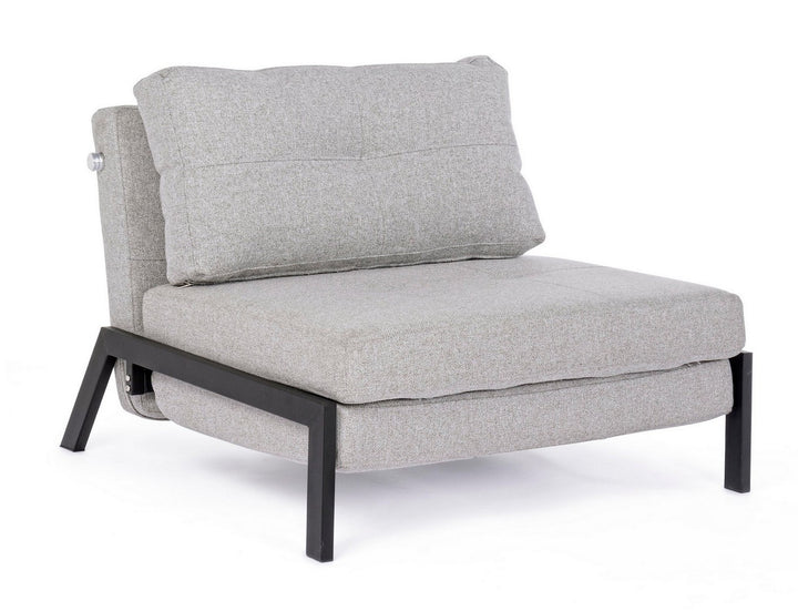 Canapea Extensibilă Tapițată Textil Bej, Hayden Bizzotto - Imagine 1