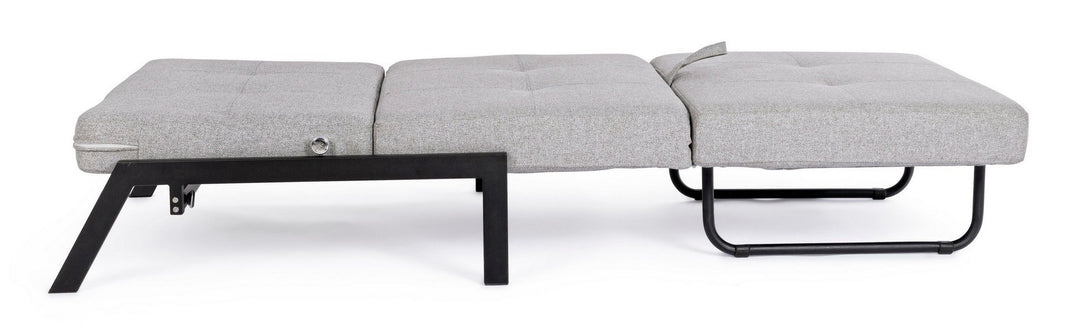Canapea Extensibilă Tapițată Textil Bej, Hayden Bizzotto - Imagine 6