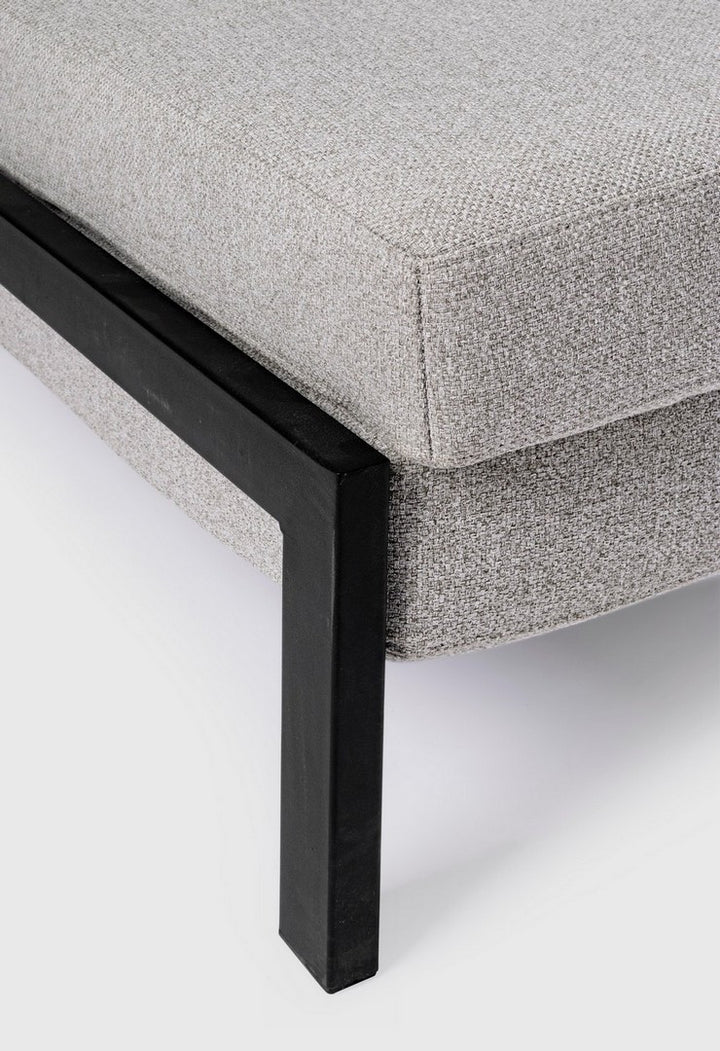 Canapea Extensibilă Tapițată Textil Bej, Hayden Bizzotto - Imagine 8