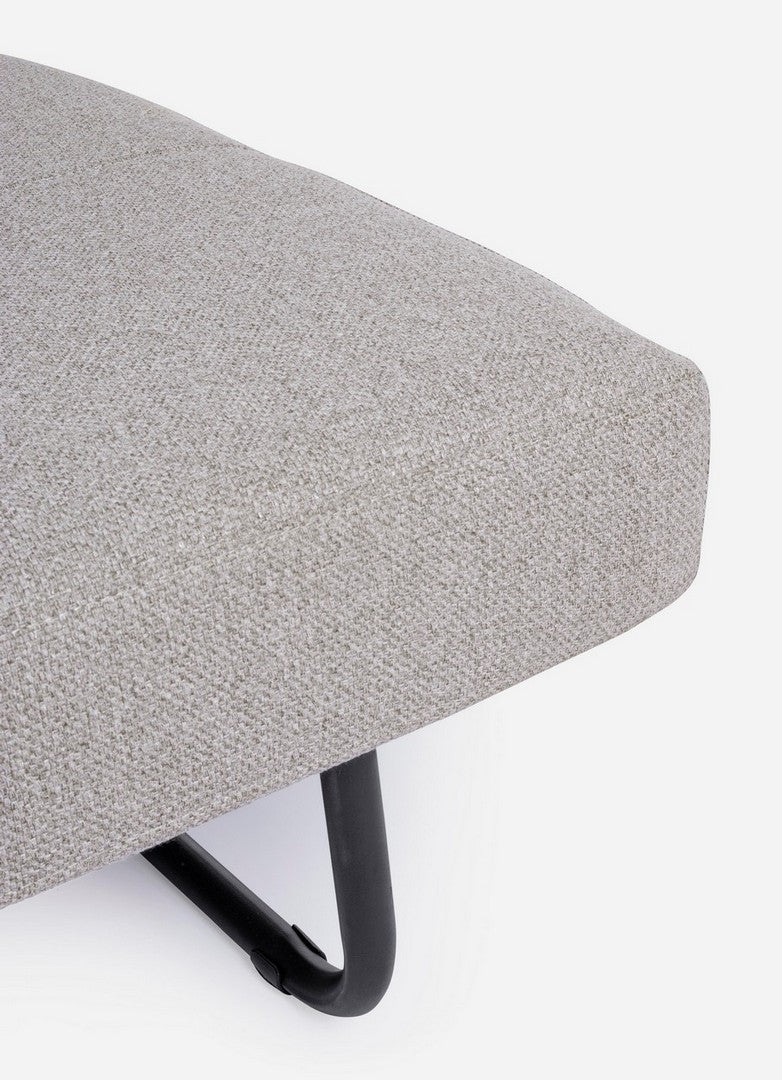 Canapea Extensibilă Tapițată Textil Bej, Hayden Bizzotto - Imagine 9
