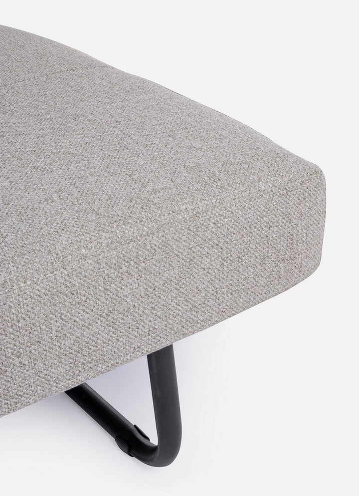 Canapea Extensibilă Tapițată Textil Bej, Hayden Bizzotto - Imagine 9