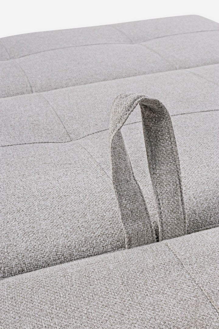 Canapea Extensibilă Tapițată Textil Bej, Hayden Bizzotto - Imagine 10