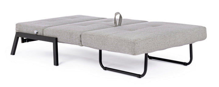 Canapea Extensibilă Tapițată Textil Bej, Hayden Bizzotto - Imagine 11