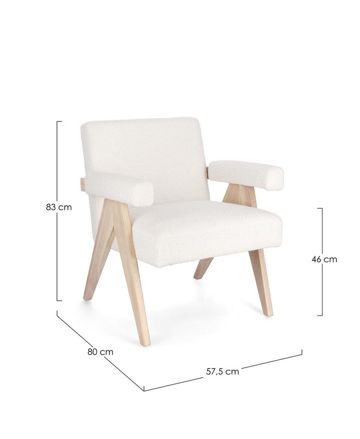 Fotoliu Tapițat Textil Ivory, Faiza Bizzotto - Imagine 3