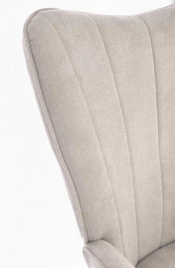 Fotoliu Rotativ Tapițat Textil Bej, Inas Bizzotto - Imagine 7