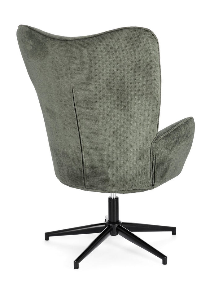 Fotoliu Rotativ Tapițat Textil Verde, Inas Bizzotto - Imagine 2