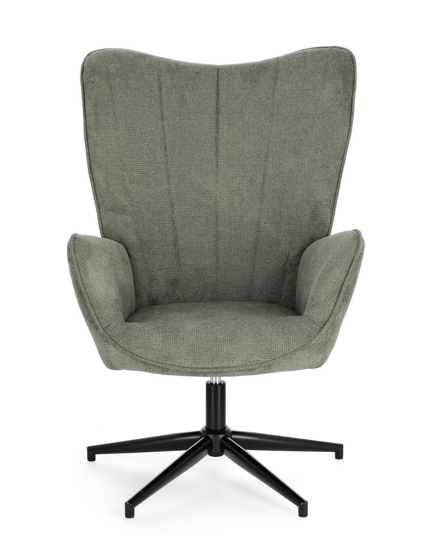 Fotoliu Rotativ Tapițat Textil Verde, Inas Bizzotto - Imagine 4