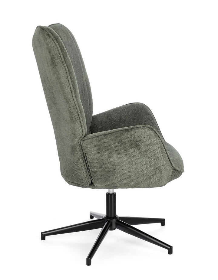 Fotoliu Rotativ Tapițat Textil Verde, Inas Bizzotto - Imagine 6