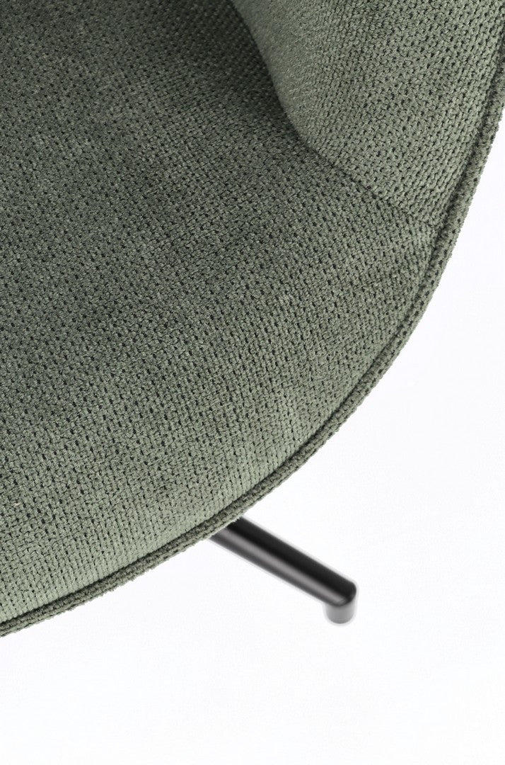 Fotoliu Rotativ Tapițat Textil Verde, Inas Bizzotto - Imagine 8