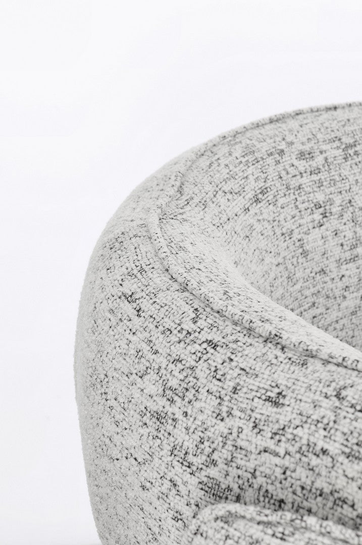 Fotoliu Tapițat Textil Gri, Aisha Melange Bizzotto - Imagine 7