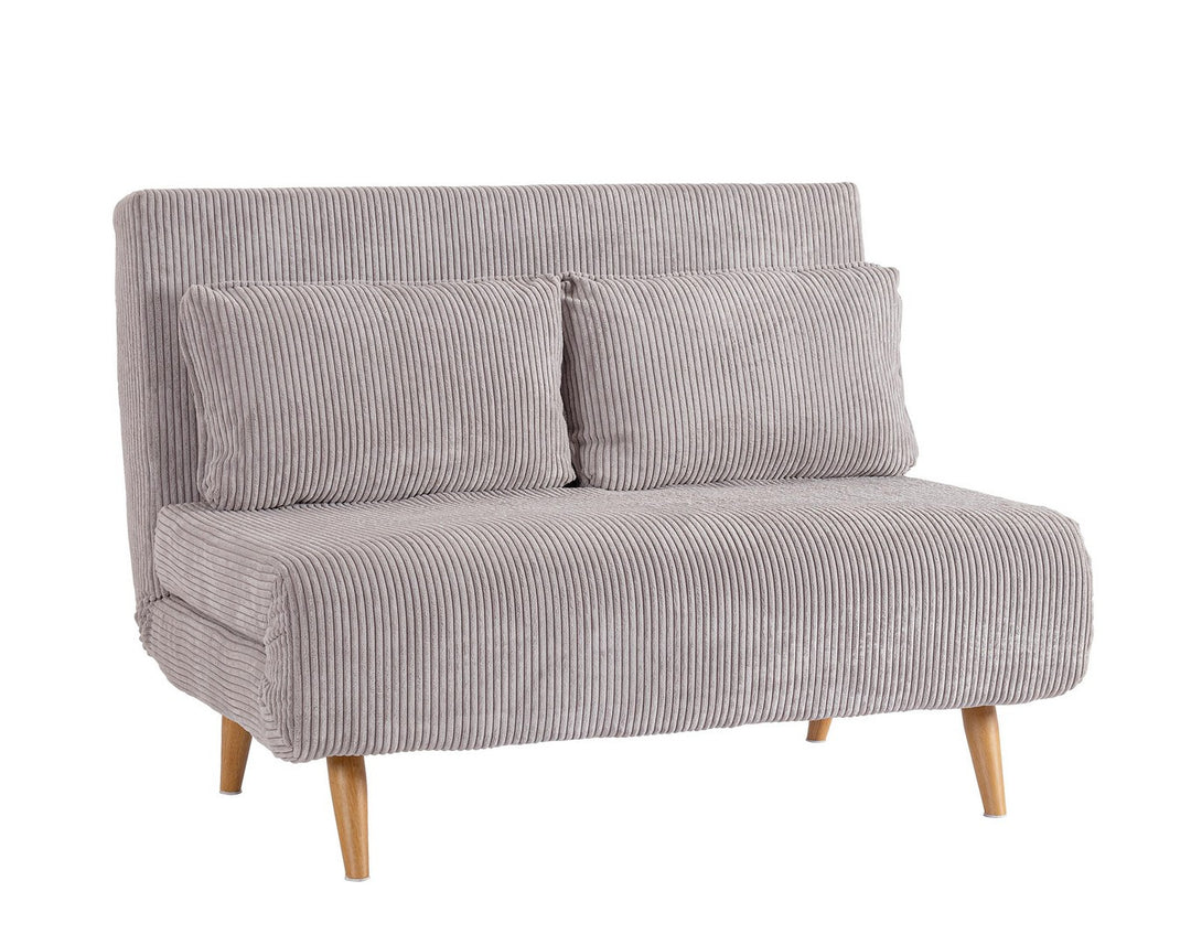 Canapea Extensibilă Tapițată Textil Gri, Walker Taupe Bizzotto - Imagine 1