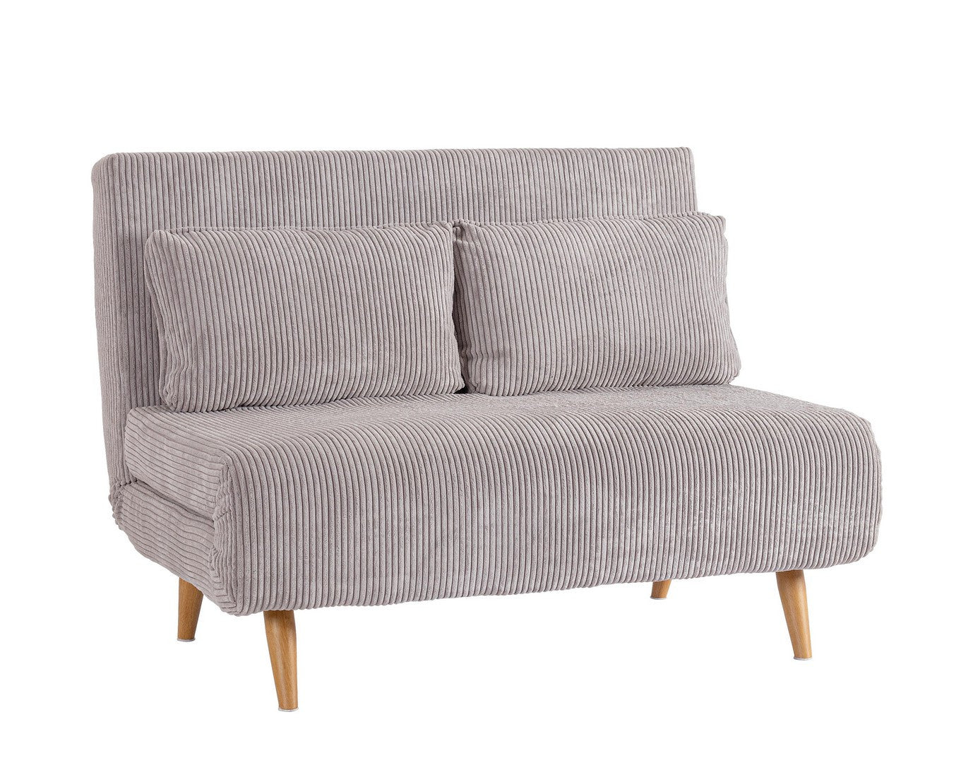 Canapea Extensibilă Tapițată Textil Gri, Walker Taupe Bizzotto - Imagine 1
