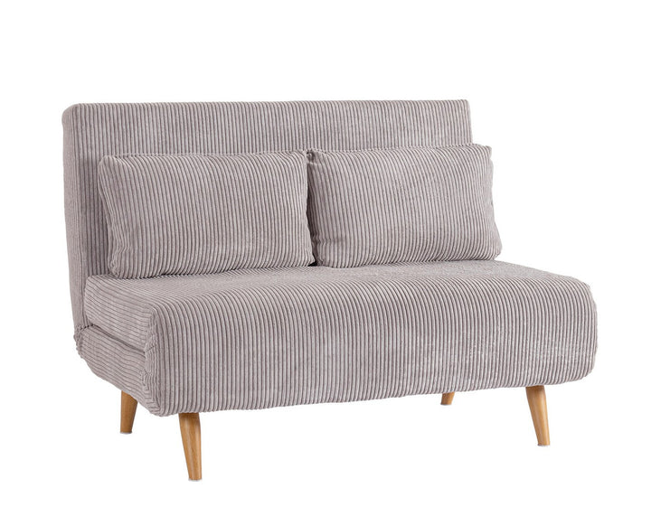 Canapea Extensibilă Tapițată Textil Gri, Walker Taupe Bizzotto - Imagine 1