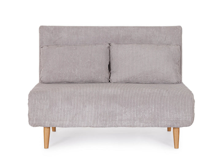 Canapea Extensibilă Tapițată Textil Gri, Walker Taupe Bizzotto - Imagine 2