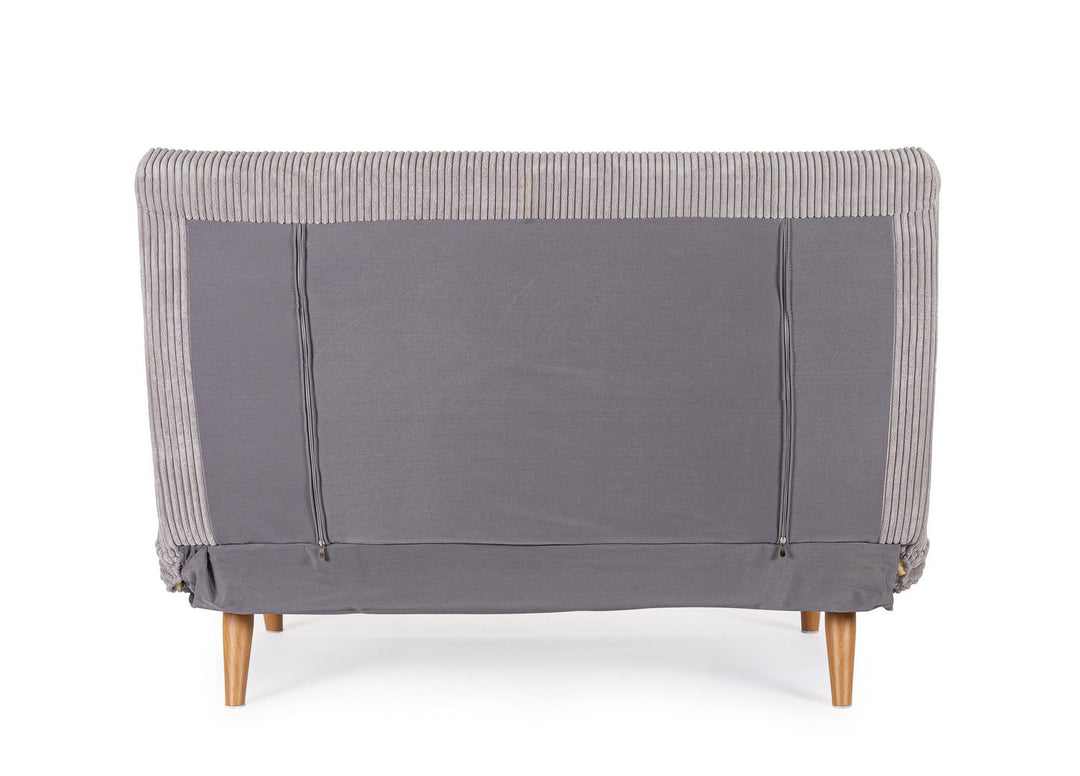Canapea Extensibilă Tapițată Textil Gri, Walker Taupe Bizzotto - Imagine 3