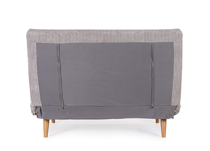 Canapea Extensibilă Tapițată Textil Gri, Walker Taupe Bizzotto - Imagine 3