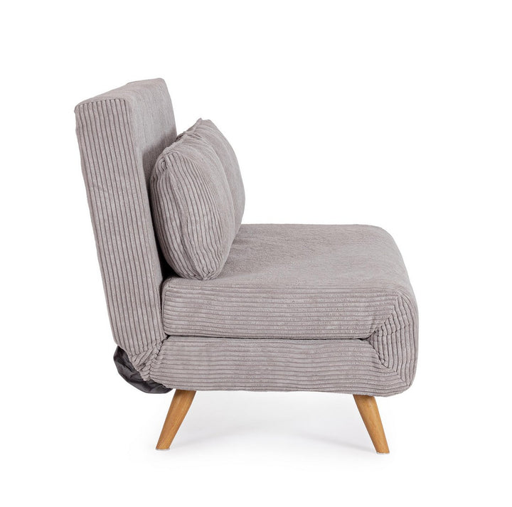 Canapea Extensibilă Tapițată Textil Gri, Walker Taupe Bizzotto - Imagine 4