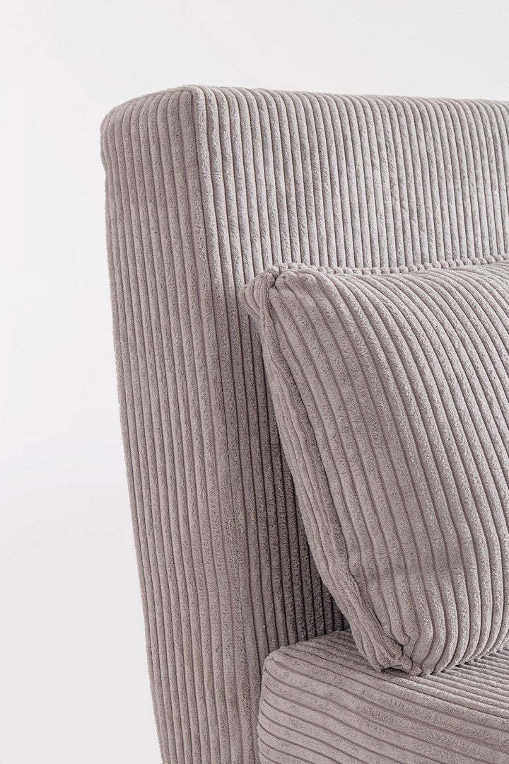 Canapea Extensibilă Tapițată Textil Gri, Walker Taupe Bizzotto - Imagine 6